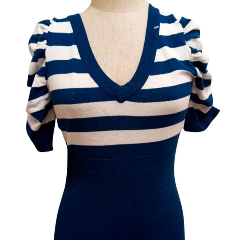 Stripped short sleeves sweater🌟